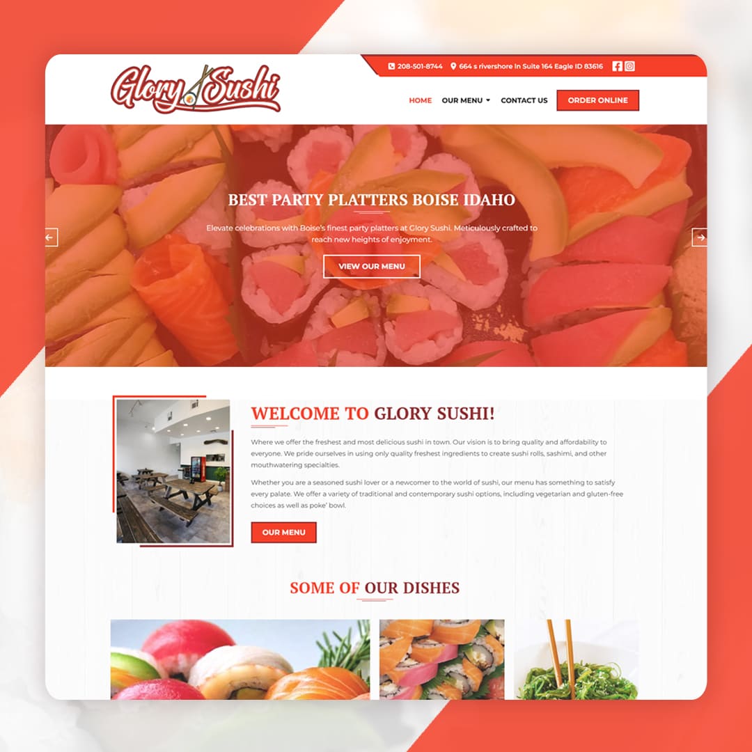 Custom Restaurant Website Design, Website Design Service in Boise Idaho, Professional Website for Restaurant, WordPress Web Designer for Restaurants, Saini Web Experts